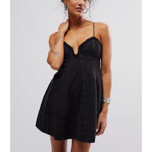FREE PEOPLE Altura Mini Dress / Black